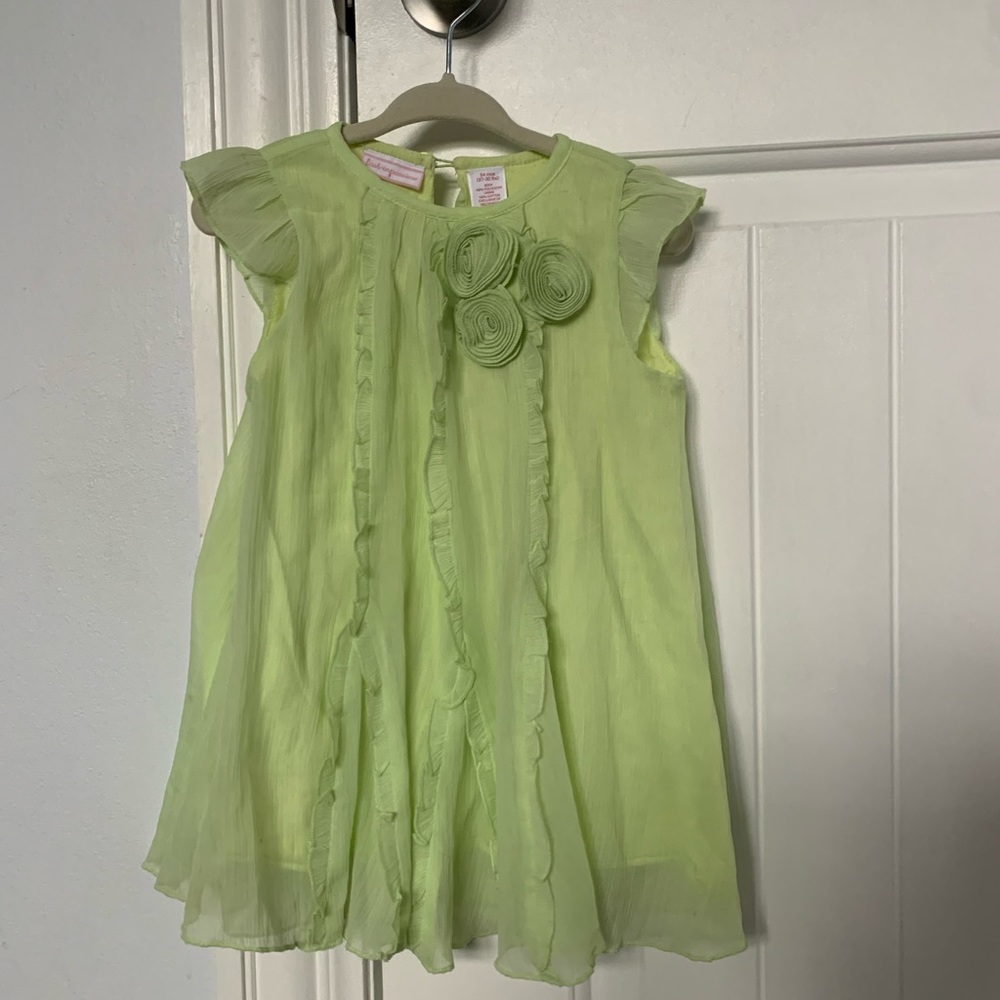 First Impressions pastel green dress